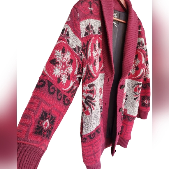 Vintage Lilly of California Wool Blend Heavy Cardigan Sweater - Picture 2 of 8